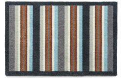 Muddle Mat Doormat - 75x50cm - Multicoloured Stripe.